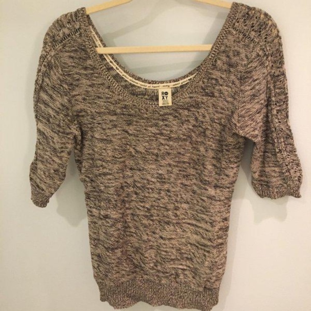 Roxy scoop neck top